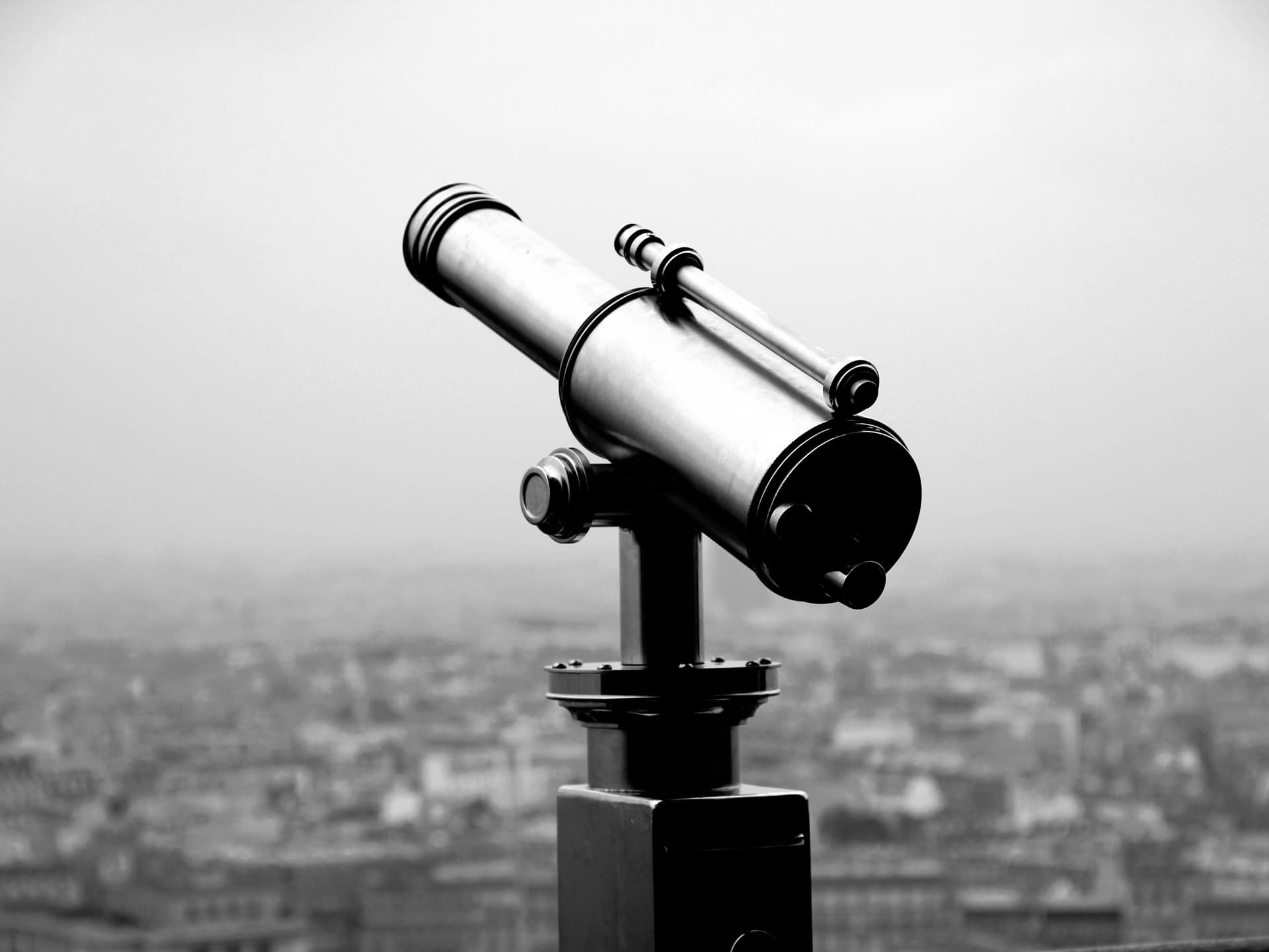 looking out from the Eiffel Tower